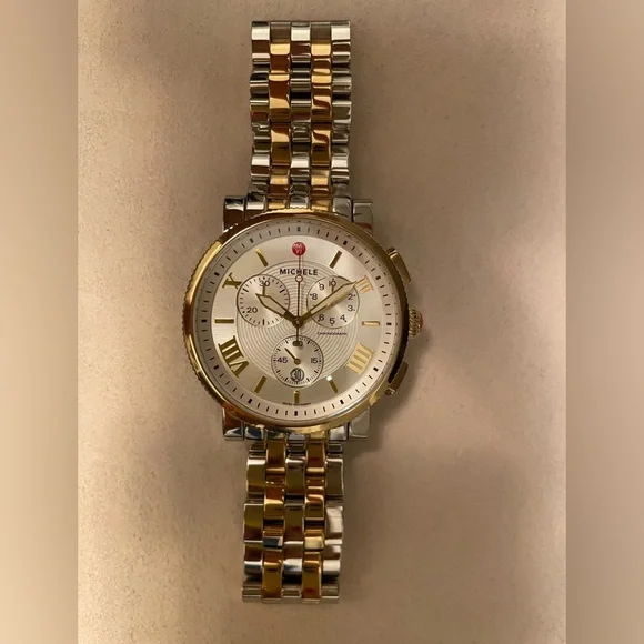 Michele | Jewelry | Michele Sport Sail Gold And Silver Watch  display picture 3